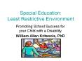 William Kritsonis, School Law, Ch 3 Least Restrictive PowerPoint PPT Presentation