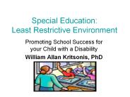 William Kritsonis, School Law, Ch 3 Least Restrictive
