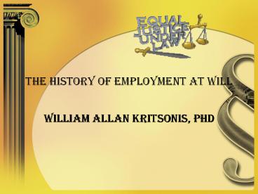 William Kritsonis, School Law, Ch 4 At Will Employment