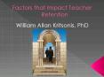 William Kritsonis, School Law, Ch 5 Teacher Retention PowerPoint PPT Presentation