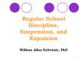 William Kritsonis, School Law, Ch 8 Suspension, Expulsion PowerPoint PPT Presentation