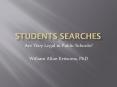 William Kritsonis, School Law, Ch 9 Student Searches Drugs PowerPoint PPT Presentation