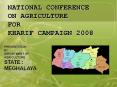 NATIONAL CONFERENCE ON AGRICULTURE PowerPoint PPT Presentation