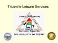 Titusville Leisure Services PowerPoint PPT Presentation