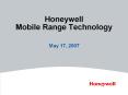 Honeywell Mobile Range Technology PowerPoint PPT Presentation