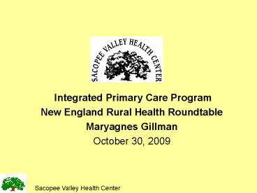 Integrated Primary Care Program