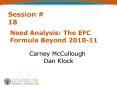 Need Analysis: The EFC Formula Beyond 2010-11 PowerPoint PPT Presentation