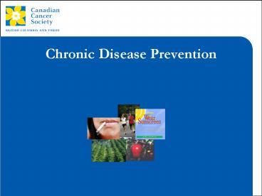 Chronic Disease Prevention