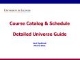 Course Catalog PowerPoint PPT Presentation