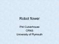 Robot flower PowerPoint PPT Presentation