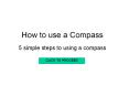 How to use a Compass PowerPoint PPT Presentation