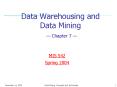 Data Warehousing and Data Mining Chapter 7 PowerPoint PPT Presentation