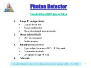 Photon Detector Satoshi Mihara ICEPP, Univ. of Tokyo