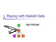 Playing with Haskell Data