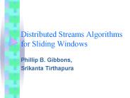 Distributed Streams Algorithms for Sliding Windows