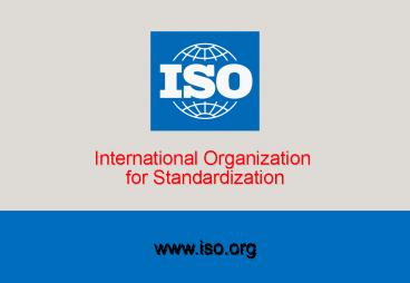 International Standardization and Education