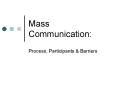 Mass Communication: PowerPoint PPT Presentation