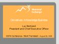 Derivatives: A Knowledge Business Luc Bertrand President and Chief Executive Officer CSTA Conference PowerPoint PPT Presentation
