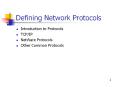 Defining Network Protocols PowerPoint PPT Presentation