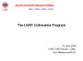 The LARP Collimation Program PowerPoint PPT Presentation