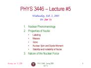 PHYS 3446, Spring 2005