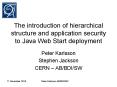 The introduction of hierarchical structure and application security to Java Web Start deployment PowerPoint PPT Presentation