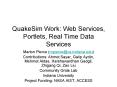 QuakeSim Work: Web Services, Portlets, Real Time Data Services PowerPoint PPT Presentation