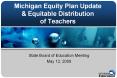 Michigan Equity Plan Update PowerPoint PPT Presentation