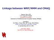 Linkage between WRFNMM and CMAQ