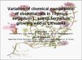 Variation of chemical composition of essential oils in Thymus serpyllum L. subsp.serpyllum growing wild in Lithuania Kristina Lo PowerPoint PPT Presentation