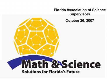 Florida Association of Science Supervisors