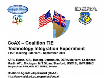 Coalition Agents eXperiment - The Coalition TIE
