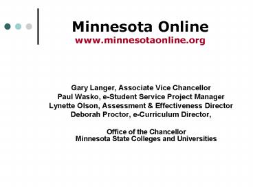 Gary Langer, Associate Vice Chancellor