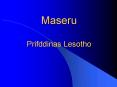 Maseru Prifddinas Lesotho PowerPoint PPT Presentation