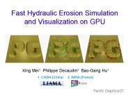 Fast Hydraulic Erosion Simulation and Visualization on GPU