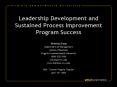 Leadership Development and Sustained Process Improvement Program Success PowerPoint PPT Presentation