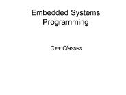 Embedded Systems Programming