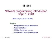 Network Programming Introduction Sept. 1, 2004 PowerPoint PPT Presentation