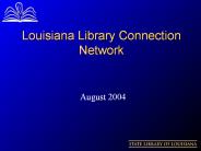 Louisiana Library Connection Network