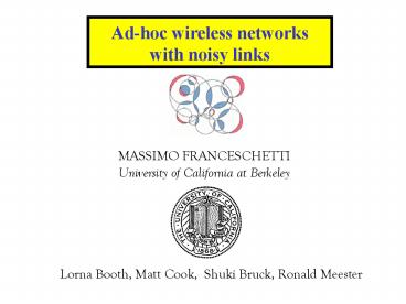 MASSIMO FRANCESCHETTI