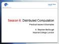 Session 6: Distributed Computation PowerPoint PPT Presentation