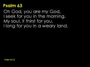 Psalm 63