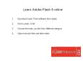 Learn Adobe Flash 8 online PowerPoint PPT Presentation
