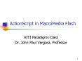 ActionScript in MacroMedia Flash PowerPoint PPT Presentation