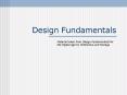 Design Fundamentals PowerPoint PPT Presentation