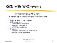 QCD with W/Z-events