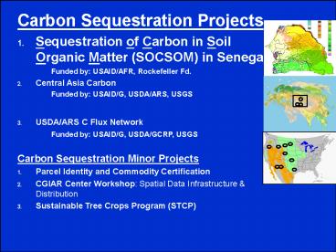 Carbon Sequestration Projects