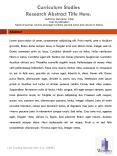 Curriculum Studies Research Abstract Title Here' PowerPoint PPT Presentation