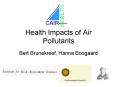 Health Impacts of Air Pollutants PowerPoint PPT Presentation