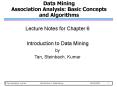 Data Mining Association Analysis: Basic Concepts and Algorithms PowerPoint PPT Presentation